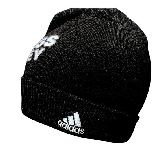 Adidas LA Kings NHL Hockey Acrylic Black & White Beanie Winter Hat OS - Picture 2 of 4